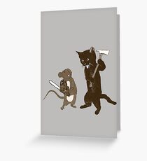 They bite, they fight Greeting Card