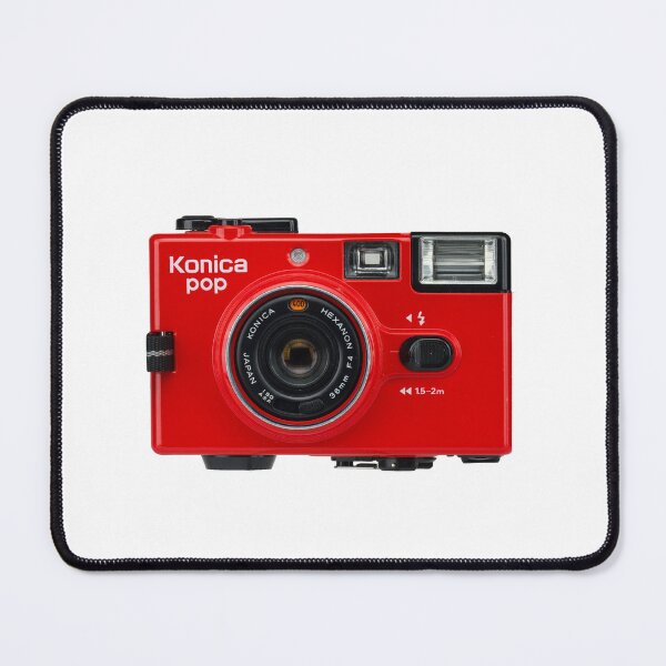 Item preview, Vintage Red Konica Pop 35mm Film Camera designed and sold by vintage-designs.