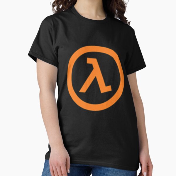 Item preview, Half Life Lambda Logo (black background) Classic T-Shirt designed and sold by NorlynPotts.