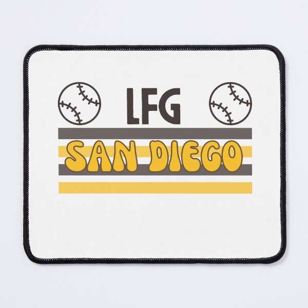 Item preview, LFGSD San Diego Baseball Fan City Retro Vintage Text designed and sold by Bitcoin-Fashion.