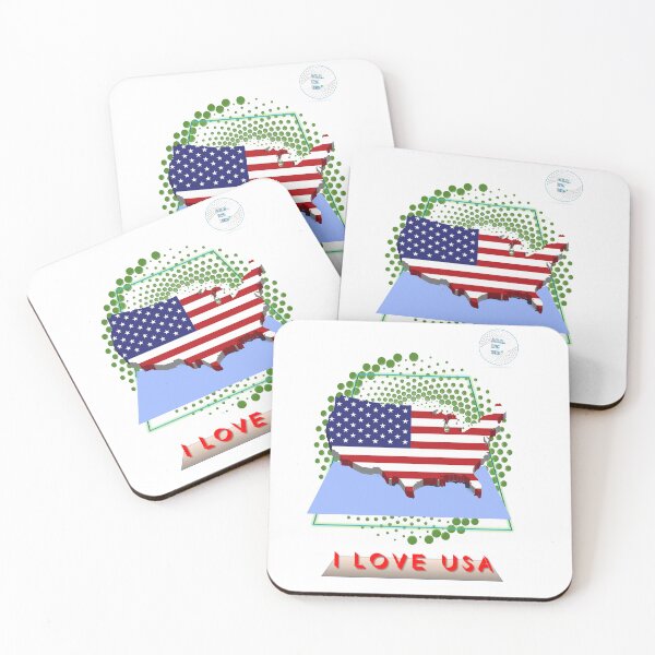 Item preview, I LOVE USA 3D designed and sold by Allin3Dr.