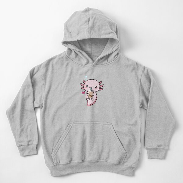 Copia de Copia de Copia de Copia de Cute Axolotl Salute Kids Pullover Hoodie