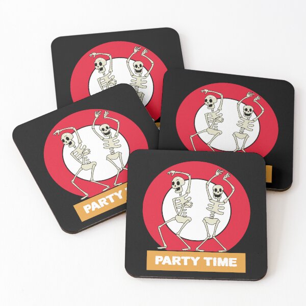 Item preview, Halloween Party Time - dancing skeletons designed and sold by VitoTDesign.