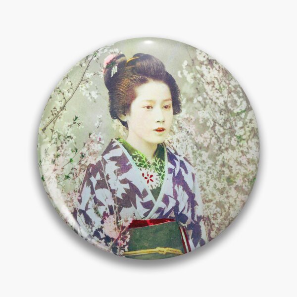 Item preview, Geisha Wearing Kimono and Cherry Blossom  By Ogawa Kazumasa designed and sold by Tamas Das.