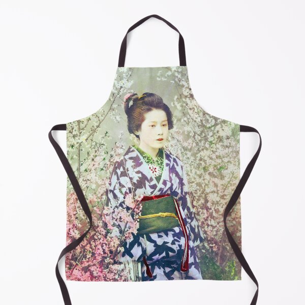 Item preview, Geisha Wearing Kimono and Cherry Blossom By Ogawa Kazumasa designed and sold by Tamas Das.