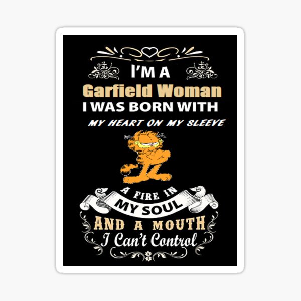 Garfield Woman Pegatina