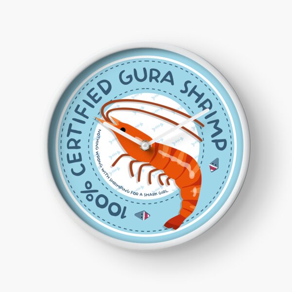 Gura Shrimp Seal of Approval Clock