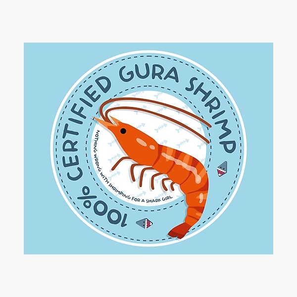 Gura Shrimp Seal of Approval Photographic Print