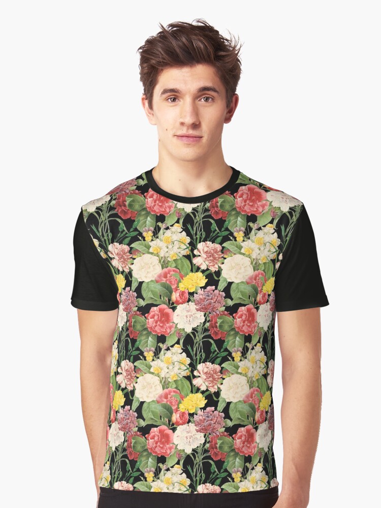 Vintage Floral Pattern 2 | Multicolored Flowers | Vintage Flowers | |  Graphic T-Shirt