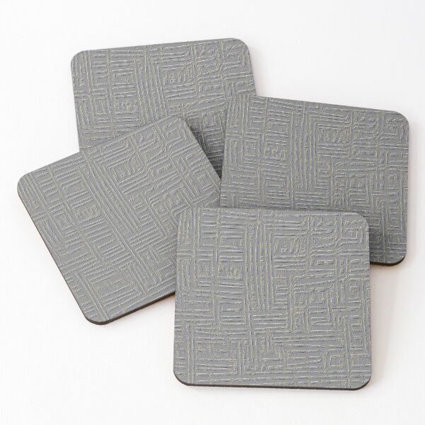 Item preview, Rustic Fabric Pattern 7 - Dark Grey Embossed - Throw Pillows and Prints.  designed and sold by ScatterHub.