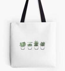 Tiny Topf Sukkulenten und Farbverlauf Tote Bag