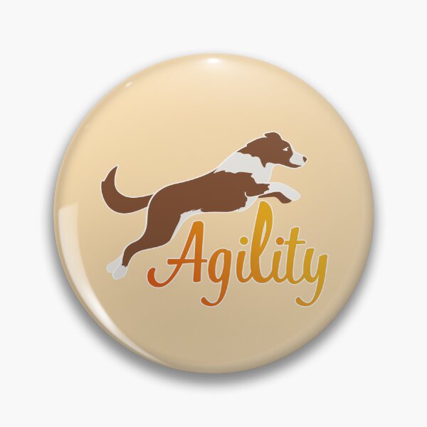 Item preview, Border collie brown and agility in yellow and orange designed and sold by PausePapote.