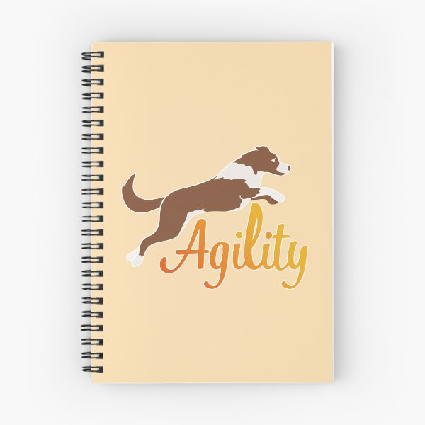 Item preview, Border collie brown and agility in yellow and orange designed and sold by PausePapote.