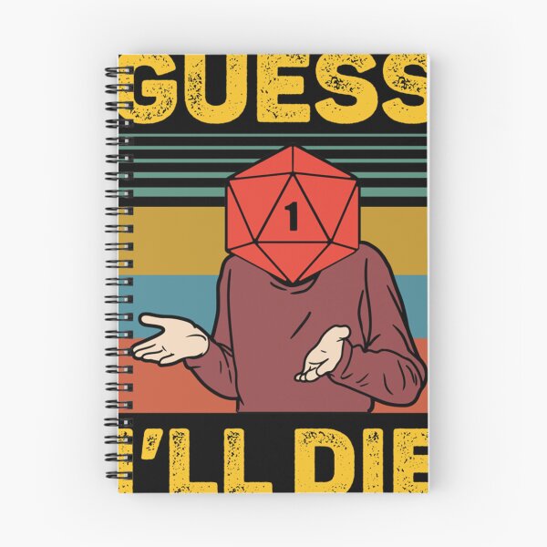 Aperçu de l'œuvre Je suppose que je vais mourir D20 Vintage Funny DnD Tabletop T-shirt classique créée et vendue par CherylHicks.