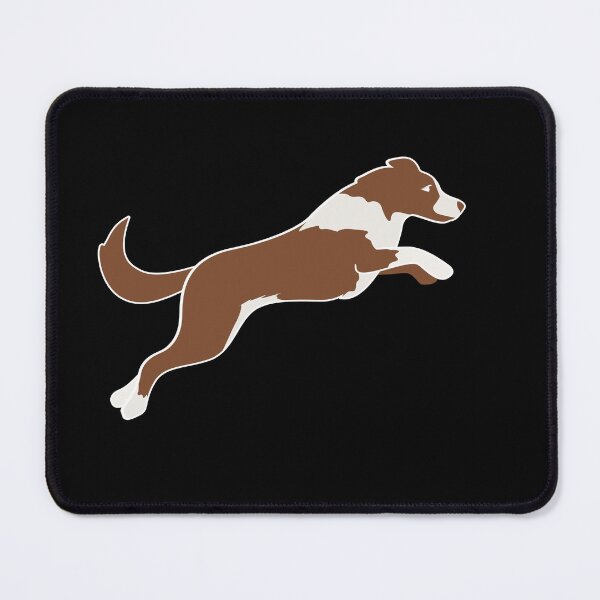 Item preview, Brown border collie jumping in agility designed and sold by PausePapote.