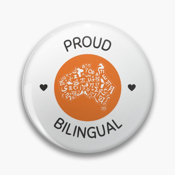 Item preview, Proud bilingual (orange) designed and sold by multilingualaus.