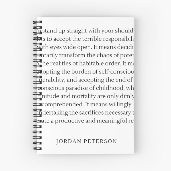 Item preview, Dr Jordan B Peterson quote - minimalist - stand up straight shoulders back designed and sold by Toulouseylous.