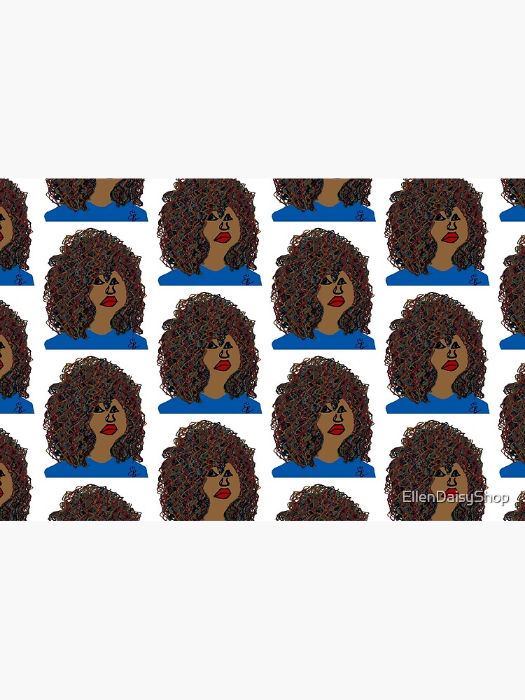 Curlyhair Curly Girl Brown Skin Reddish Natural Hair Queen by EllenDaisyShop
