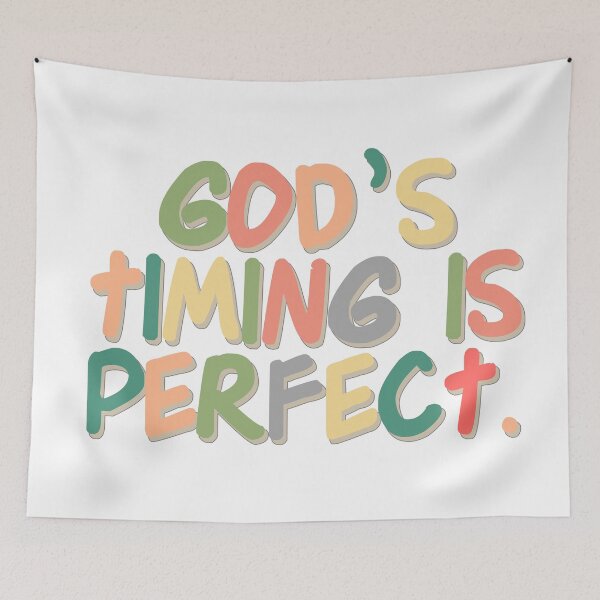 Item preview, Christian Quotes - Bible Verse - God's Timing is Perfect designed and sold by MyArt23.