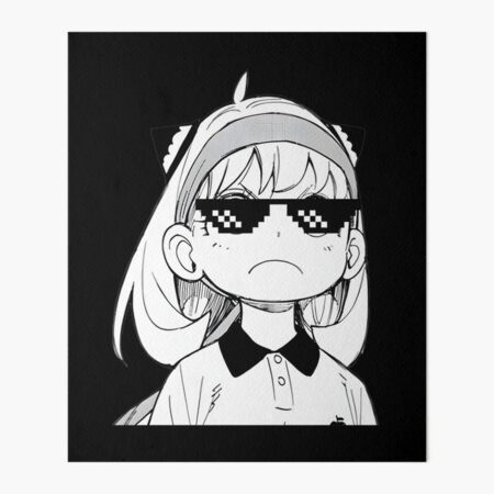 anya thug glasses meme Classic  Sticker for Sale by mathythailb