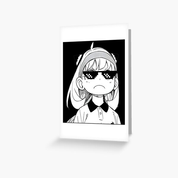 anya thug glasses meme Classic  Sticker for Sale by mathythailb