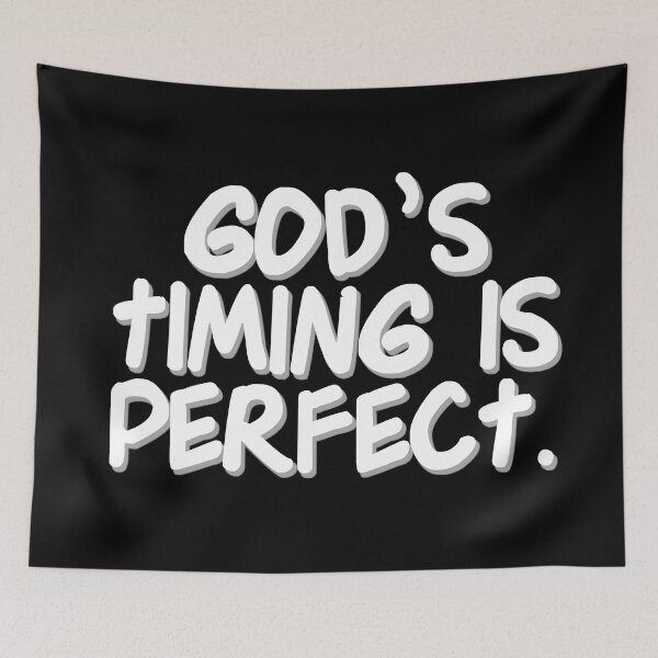 Item preview, Christian Quotes - Bible Verse - God's Timing is Perfect designed and sold by MyArt23.
