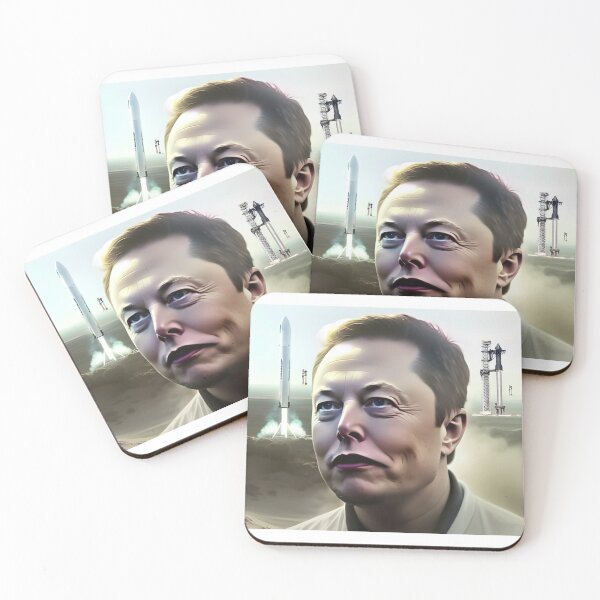 Item preview, Elon Musk Prepares 3 Starships for Launch to Mars designed and sold by QuackersWeb.