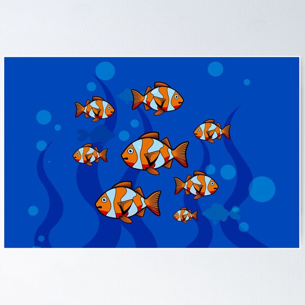 Item preview, Clownfish in water  designed and sold by SpaceAlienTees.