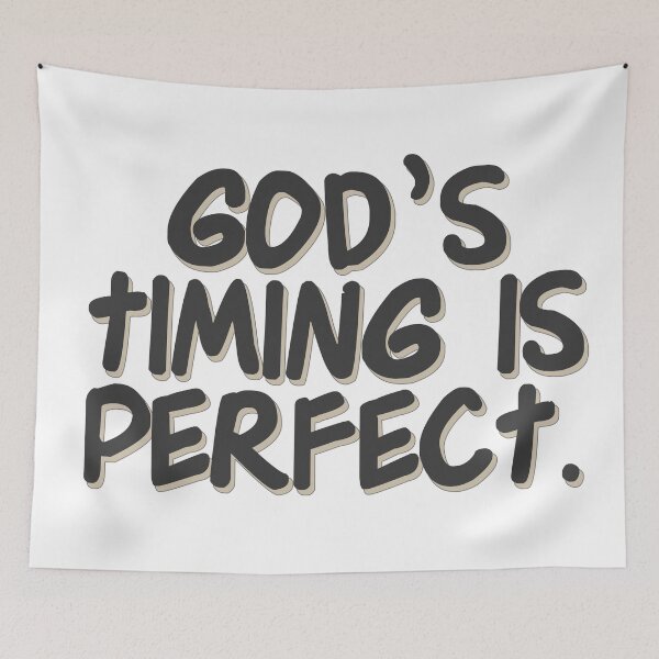 Item preview, Christian Quotes - Bible Verse - God's Timing is perfect designed and sold by MyArt23.
