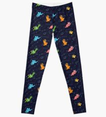 Dinosaurs In Space Leggings