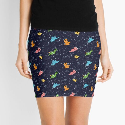 Dinosaurs In Space Mini Skirt