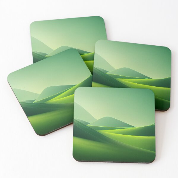 Item preview, Green Landscape with Hills designed and sold by DesignAtYO.