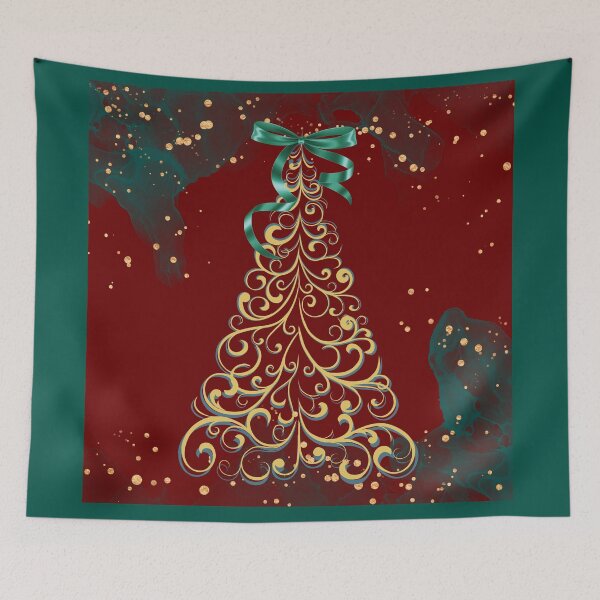 Item preview, Emerald & Gold Christmas Tree designed and sold by AJGDesignsByAsh.