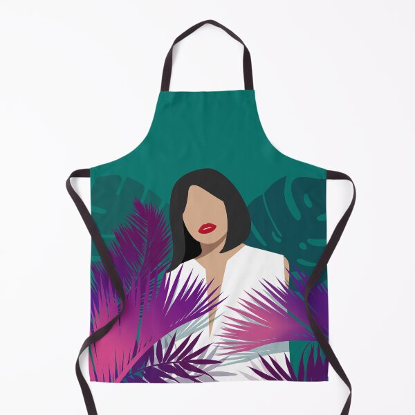 Item preview, Woman surrounded by tropical plants designed and sold by ArtbyJodlana.