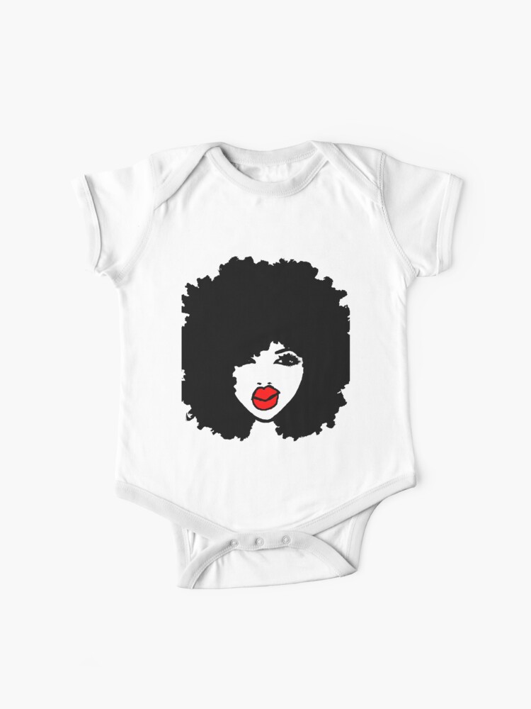 Natural Hair Curly Hair Black Afro Baby One Piece By