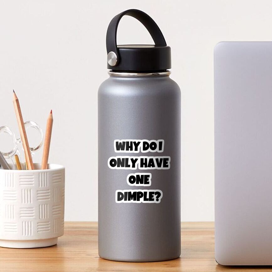  why do i only have one dimple sticker for sale by akimatax redbubble