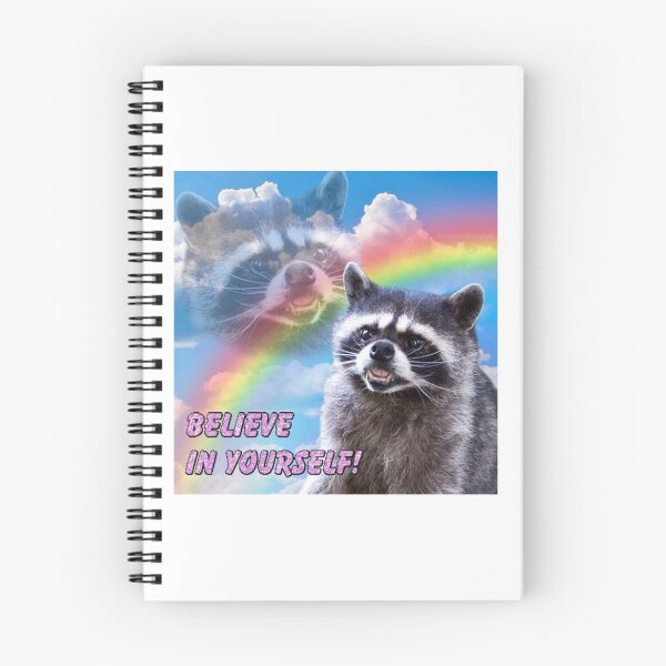 Item preview, Believe In Yourself Raccoon designed and sold by IanaMorrison.