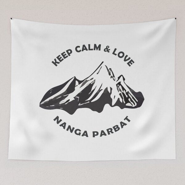 Item preview, Keep Calm and Love Nanga Parbat - Black and White  designed and sold by Unaiza Khalid.