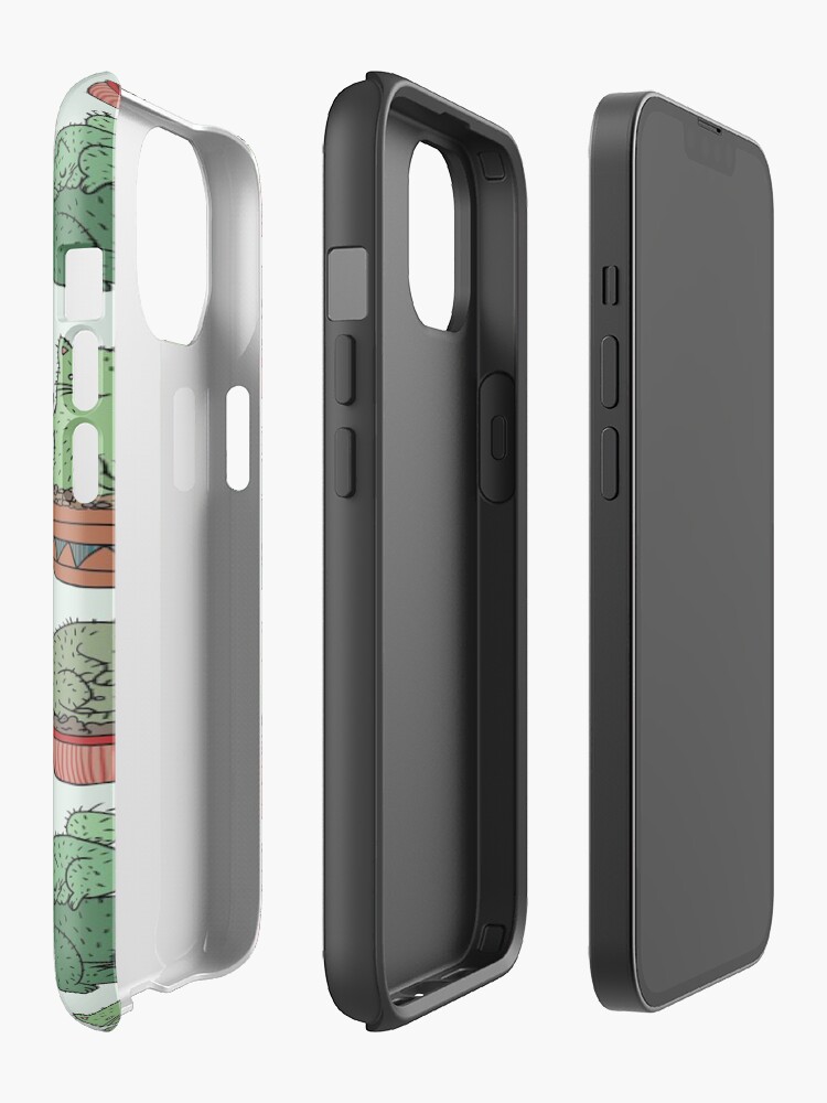 Alternate view of Cactus Cats iPhone Case