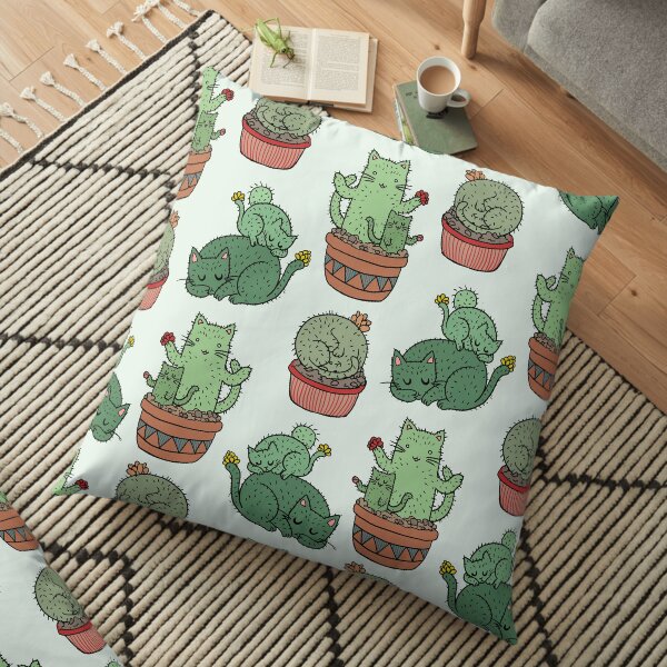 Cactus Cats Floor Pillow