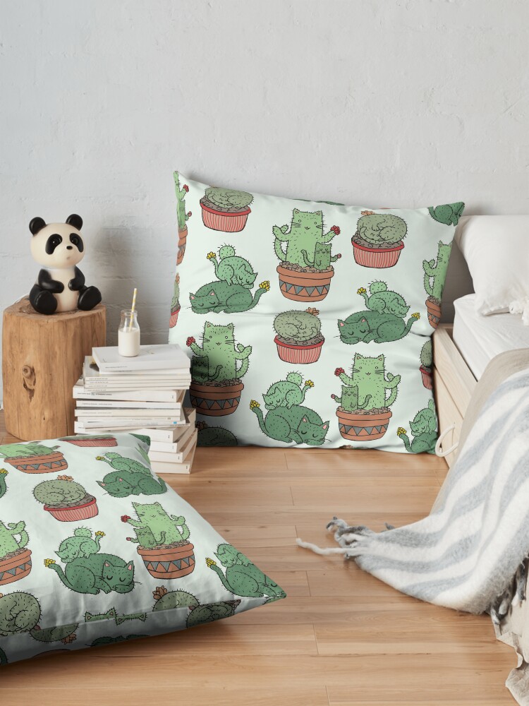 Alternate view of Cactus Cats Floor Pillow