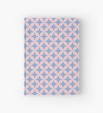 Abstract Frangipani Flower Pattern | Rose Quartz and Serenity | Pantone Colors of the Year 2016 Hardcover Journal