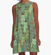 Catcus Garden A-Line Dress