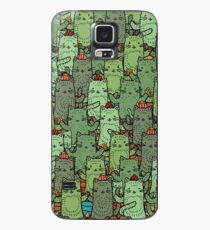 Funda/vinilo para Samsung Galaxy Catcus Garden