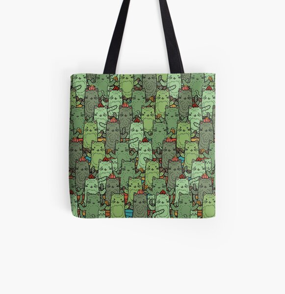 Catcus Garden All Over Print Tote Bag
