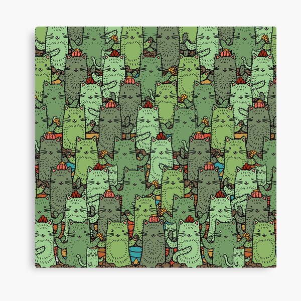 Catcus Garden Canvas Print