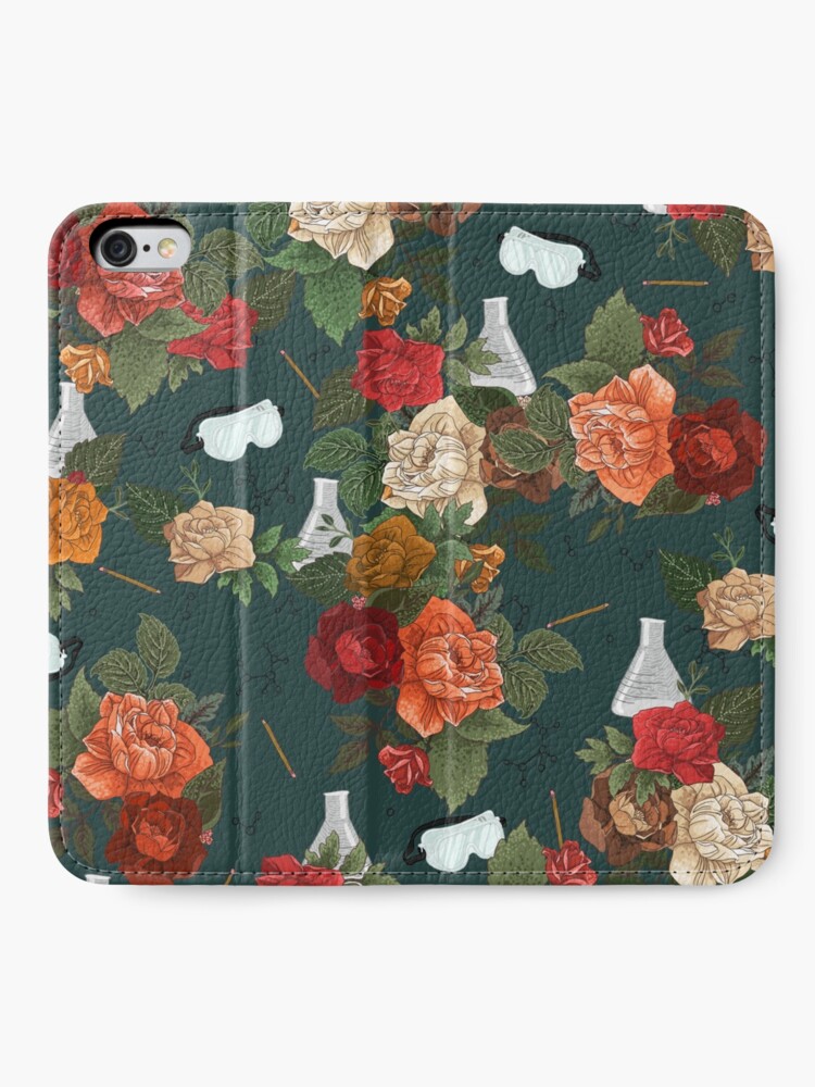Alternate view of Chemistry Floral iPhone Wallet