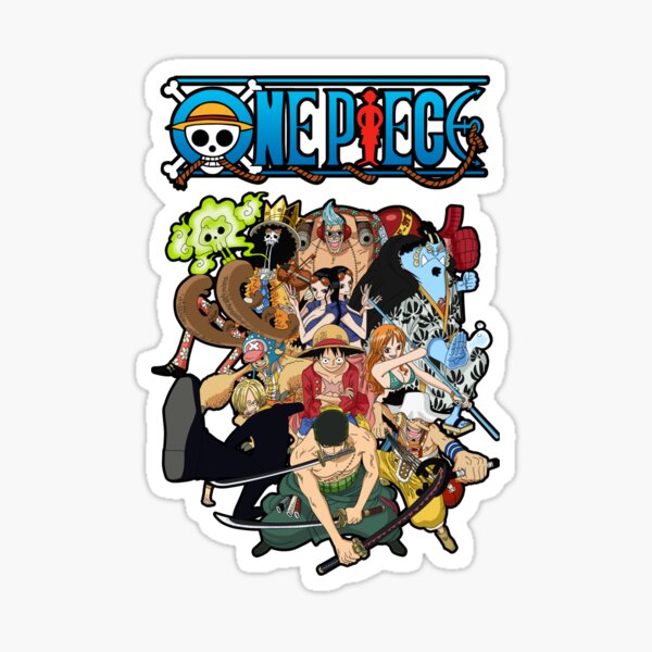 anime stekars one piece pirates Sticker for Sale by ASRs