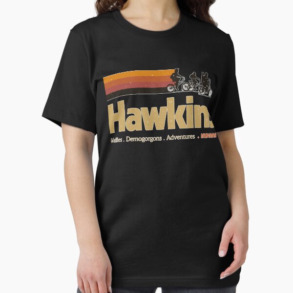 Item preview, Visit Hawkins Indiana Vintage 80's TV Series Classic T-Shirt designed and sold by devinsteven.