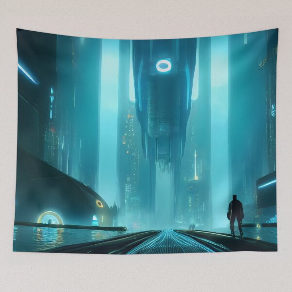 Item preview, Underwater Cyberpunk City designed and sold by Jaraz.